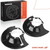 A-Premium Front Driver and Passenger Side Brake Dust Shields Compatible