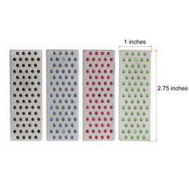HARFINGTON 4pcs Diamond Sharpening Stone Set 240/360/500/1000 Grit Knife Sharpening Stone Surface Plate for knives Scissors Kitchen Tools