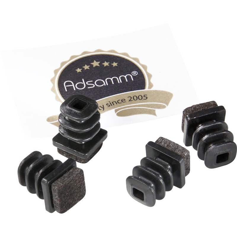 Adsamm® / 4 x Felt glides for tubes / black