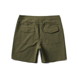 Roark Mens Layover Trail Short 3.0, Durable 4-Way Stretch Adventure Shorts, Military, 33