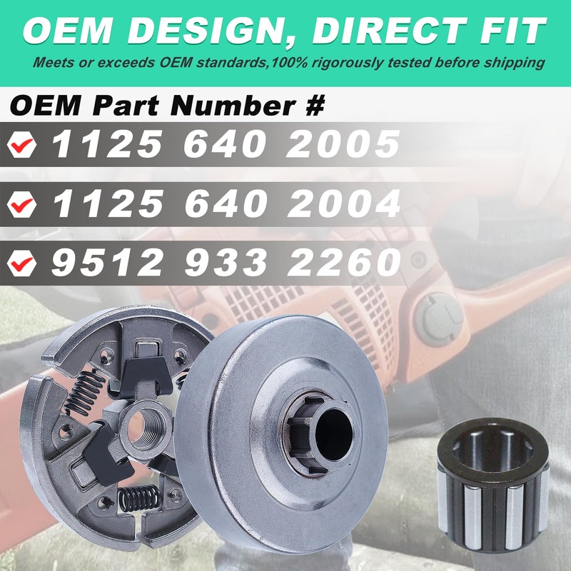 Adefol 3/8" 7T Sprocket Clutch Drum Bearing Kit for Stihl