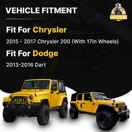 Koxot 2Pcs MS251201 MS251202 Front Lower Control Arm w/Ball Joint Assembly Driver Passenger Side Compatible with Dodge 2013 2014 2015 2016 Dart, Fit for Chrysler 2015 2016 2017 200