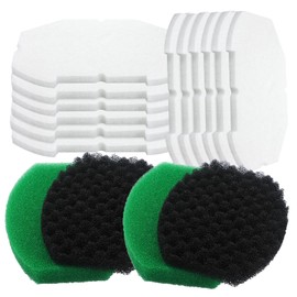 Nuanchu 2 Set Pond Filter Kits Foam Replacement Set Polymer Wool Filter Pads Fits Inpond 5-in-1 600-gallon and Inpond 6-in-1 900-gallon for Outdoor Fish Pond Maintenance