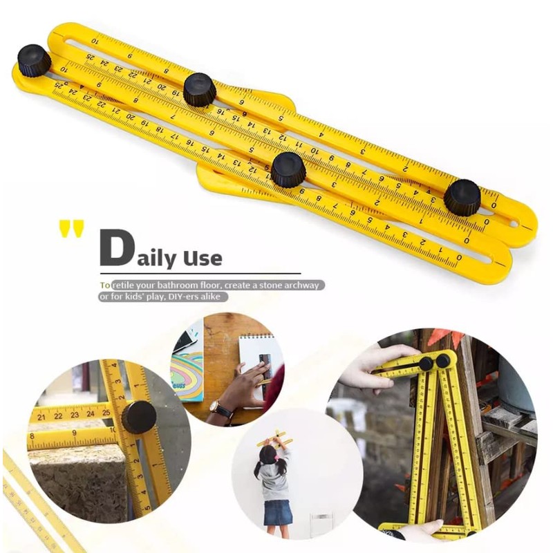 Multi high-precision angle ruler carpentry, joinery and construction folding move,