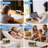 GUUMUXIN Digital Alarm Clock with Temperature Display and Brightness Sensor.