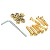 PATIKIL Skateboard Hardware Kit, 1" Mounting Screws Hex Head Bolts