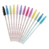 100 Cepillos Para Pestañas Extensión Brillante Glitter Mink