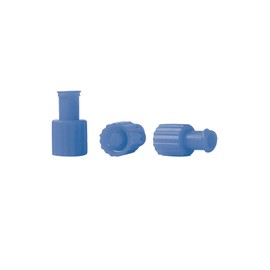 Luer Lock Combination Stoppers Sterile Blue Pack of 100