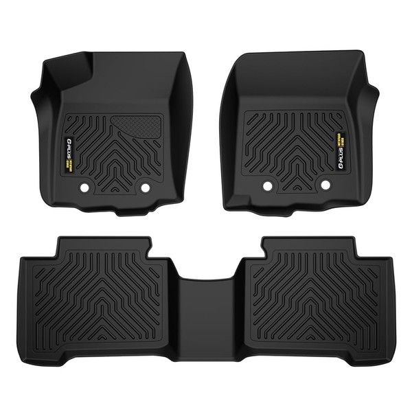 G-PLUS TPE 3PCS Floor Mats Compatible with Toyota Tacoma Double