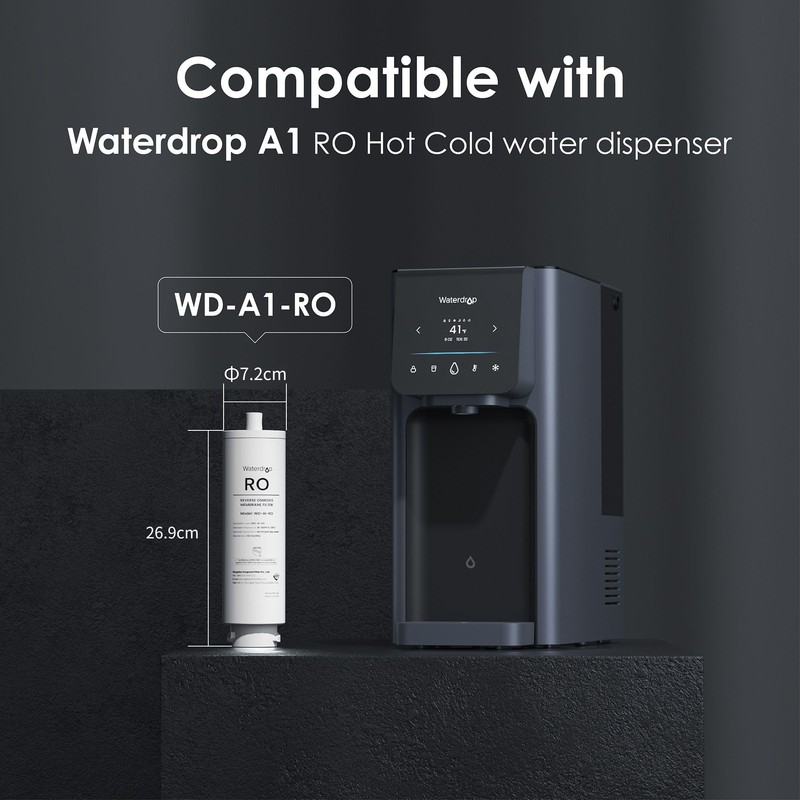 Waterdrop WD-A1-RO Filter, Replacement for WD-A1 Reverse Osmosis Hot Cold