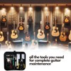 Complete 31-Piece Guitar Maintenance Tool Kit with Carrying Case- Suitable
