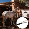 MEISH Horse Hair Brush Dual-Sided Shedding Blade Stainless Steel Shedder