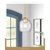 Emak Modern 7 Inch Globe Pendant Lights, Industrial Gold Pendant
