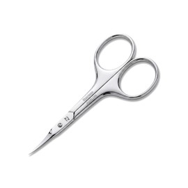 Tijeras para cutículas con hoja curva extrafina, tijeras extradelgadas para el cuidado de las cutículas, tijeras de manicura con puntas afiladas de pr