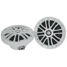 Rockville Pair RM-PREMIUM-65 White 6.5" 600w Marine Boat Speakers - Crisp Sound!