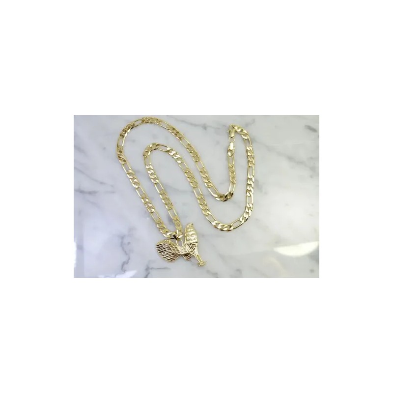 Hermoso Dije Gallo Grande. Chapa De Oro 18k. Sin Cadena
