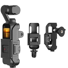 FASTSNAIL 3 in 1 Tripod Mount for DJI Osmo Pocket & DJI Pocket 2, Action Cam Mount with Tripod Mount and Screw,for DJI OSMO Pocket Accessories Kit Connect to Any Tripod & GoPro Mount Stand Bracket