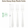 Epecnic Plastic Forks, Premium Disposable Heavy Duty Plastic Forks, BPA-Free,