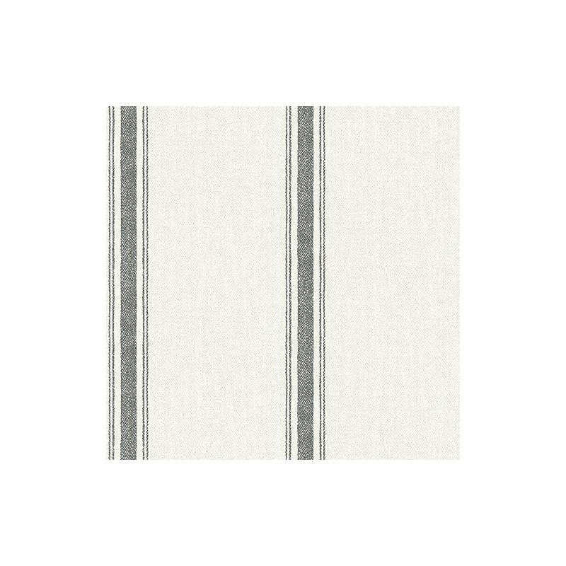 Chesapeake 3115-12461 Linette Fabric Stripe Wallpaper, Black