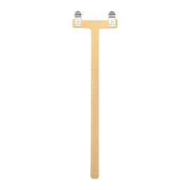 sourcing map Archery Bow Square, T-Shape Ruler 33 x 9 mm Turning Bow String Measurement Tool Aluminium Alloy for Recurve Compound Bowstring Archery Accessories (Yellow)