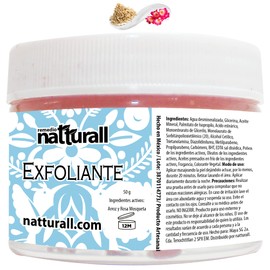 Exfoliante Corporal Facial Pies Labios Arroz Rosa Mosqueta 50 g