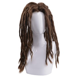 GJTr Dread Long Wig, Full Wig, Wig, Halloween, Banquet, Event, Brown, Brown Hair