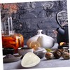GRIRIW 2pcs Ceramic Tea Scoop Set Ergonomic Tea Shovel Coffee