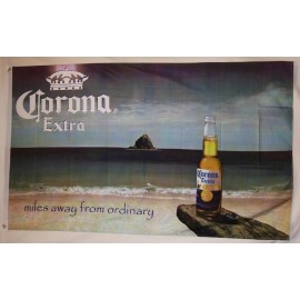 Corona Beach Beer Flag 3' X 5' Indoor Outdoor Beverage Banner
