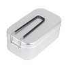 Aluminum Lunch Box Folding Handle Portable Stainless Steel Light Weight