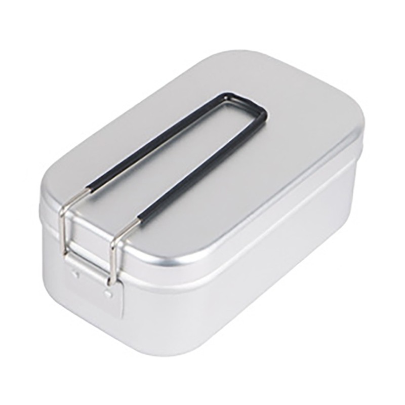 Aluminum Lunch Box Folding Handle Portable Stainless Steel Light Weight