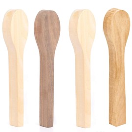 Pack of 4 Basswood for Carving Wood Spoons Basswood Balsa Wood Carving Wood Blanks Wooden Blocks for Crafts Wooden Strips
