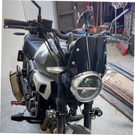 ULTECHNOVO Motorbike Windshield Wind Deflector Motorcycle Windscreen for Enhanced against Wind Rain and Debris Easy Installation for Dirt and Cruisers