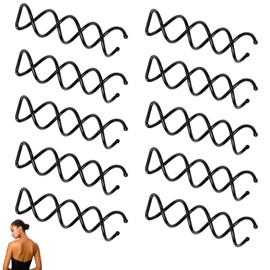 10 Pack Spiral Hair Pins, Twist Corkscrew Hair Pins - Effortless Styling, Secure Hold, Reusable & Tangle-Free - Spin Hair Accessories for All Hair Types