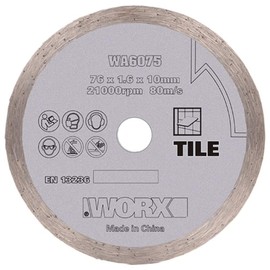 WORX WA6075 76mm Diamond Cutting Blade For WX801 Chopper