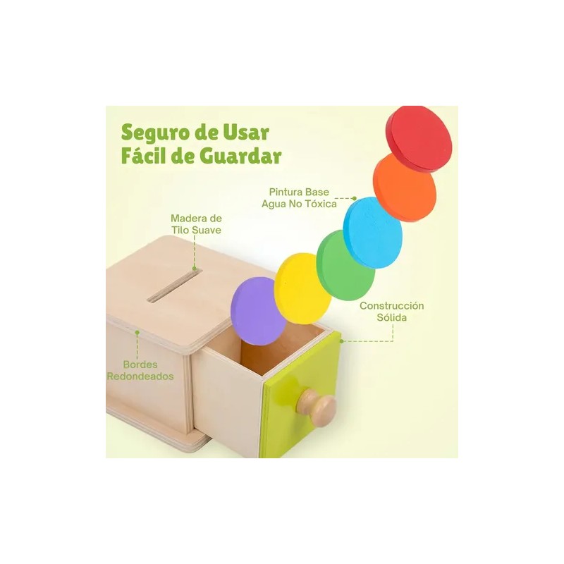 Adena Montessori Caja De Permanencia En Forma De Alcancía