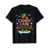 Candy Cane Squad Christmas Elf Costume Candies Lover Kids T-Shirt