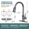 Kitchen Faucet with Pull Down Sprayer, Single Handle High Arc
