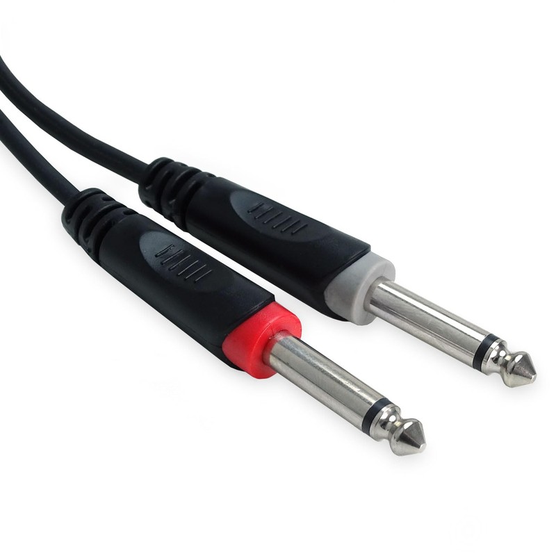 keepdrum ac017b Adaptor Cable 2x RCA to 2x 6.35mm TS