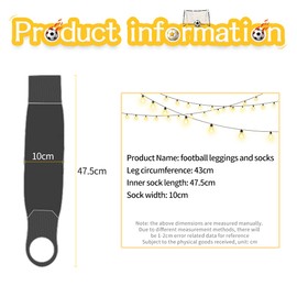 2 Pairs of Football Socks Black Children's Men's FUKPO Football Socks Men Football Socks Men Boys