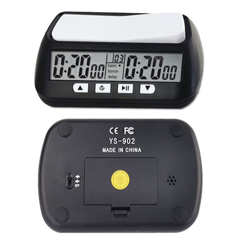 Digital Chess Timer with Audible Alarm Function YS 902 Black