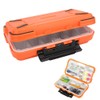 Ausla Einstellbare ABS -Fischerei -Tackle -Box -Organizer mit Doppelseitigen Fächern,