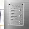 NiHome Acrylic Magnetic to Do List Planning Board with Sliders