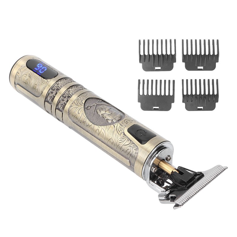 Electric Hair Trimmer Clipper USB Portable Professional Retro Hair Cutting