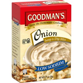 Goodman's Onion Soup & Instant Onion Dip Mix, Low Sodium - 2.75 oz