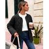 Flygo Women's Oversized Quilted Lightweight Jacket Button Down Puffer Padded