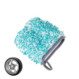 Keltra Car Wash Mitt,Plush Microfibre Cleanning Brush Finger Design Brush Applicator Washing Care Accessories Finesse Dusting Equipment Intricate Detailing The Clay On The Auto for Car Wheel