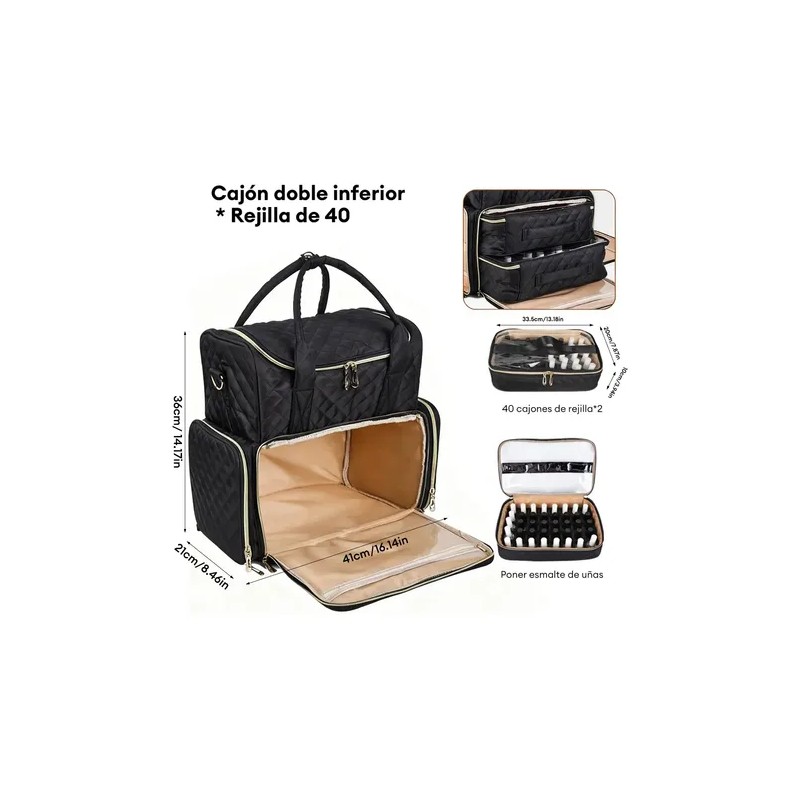 Maletín Maquillaje Para Uñas Marifer Profesional Desmontable