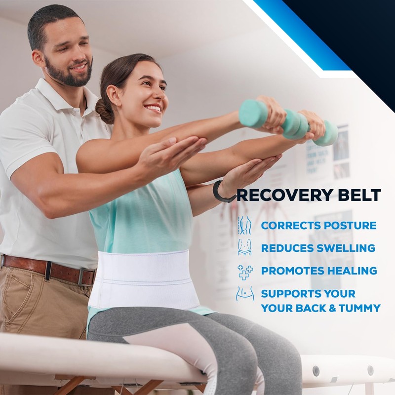 NYOrtho Abdominal Binder Lower Waist Support Belt - Compression Wrap