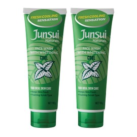 Junsui Naturals Face Wash With Whitening, Cool, 100 g (Pack of 2)