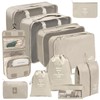 Packing Cubes, Lightweight Travel Luggage Organizers with Shoe Bag, Toiletry